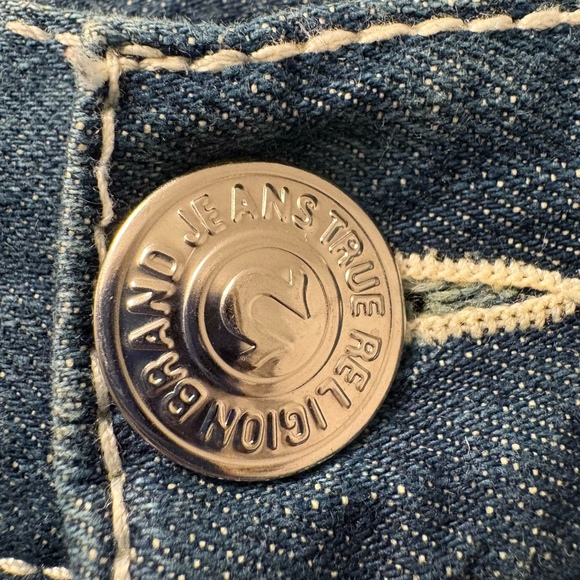 Mens True Religion distressed jeans sz 38/40 - Picture 4 of 12